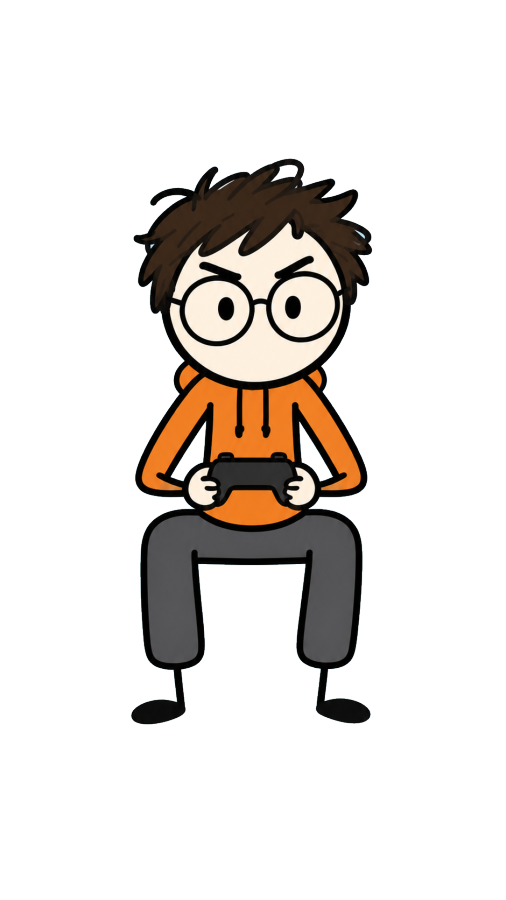 Pumpkin holding a game controller